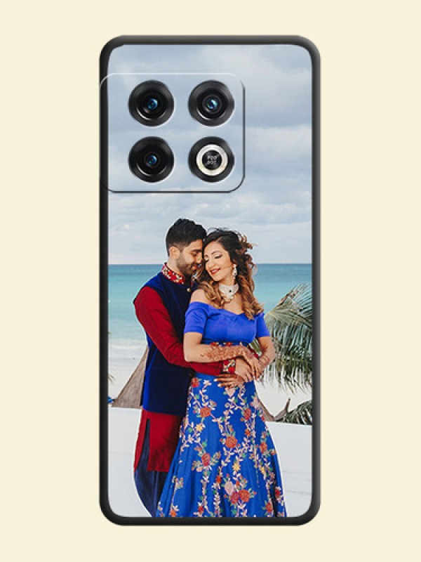 Full Single Pic Upload On Space Black Personalized Soft Matte Phone Covers -Oneplus 10 Pro 5G