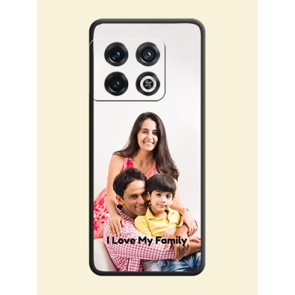 Full Single Pic Upload With Text On Space Black Personalized Soft Matte Phone Covers -Oneplus 10 Pro 5G Full Single Pic Upload With Text On Space Black Personalized Soft Matte Phone Covers -Oneplus 10 Pro 5G