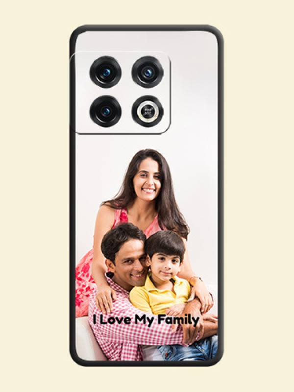 Full Single Pic Upload With Text On Space Black Personalized Soft Matte Phone Covers -Oneplus 10 Pro 5G
