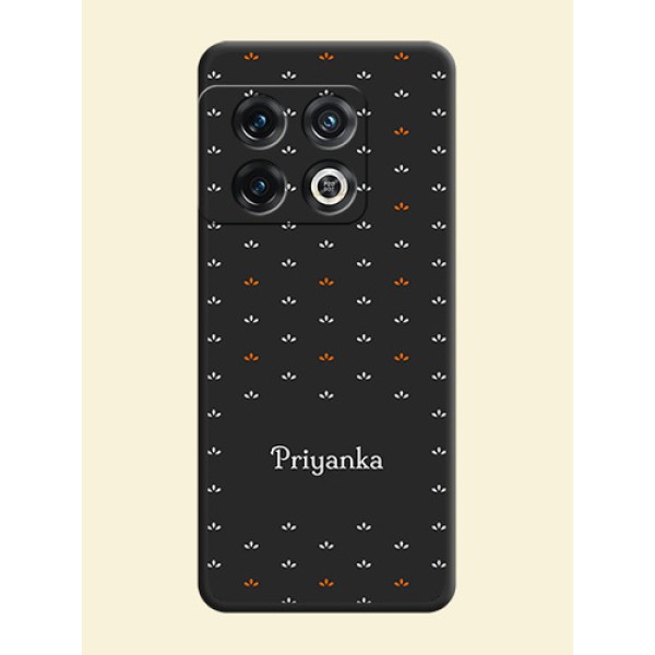Simple Pattern With Custom Text On Space Black Personalized Soft Matte Phone Covers -Oneplus 10 Pro 5G Simple Pattern With Custom Text On Space Black Personalized Soft Matte Phone Covers -Oneplus 10 Pro 5G