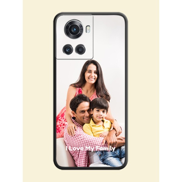 Full Single Pic Upload With Text On Space Black Personalized Soft Matte Phone Covers -Oneplus 10R 5G Full Single Pic Upload With Text On Space Black Personalized Soft Matte Phone Covers -Oneplus 10R 5G