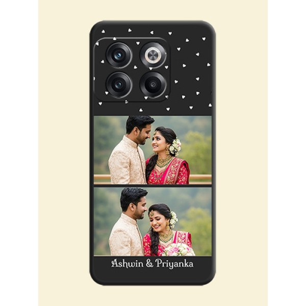 Miniature Love Symbols with Name on Space Black Custom Soft Matte Back Cover - OnePlus 10T 5G Miniature Love Symbols with Name on Space Black Custom Soft Matte Back Cover - OnePlus 10T 5G