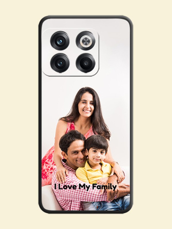 Full Single Pic Upload With Text On Space Black Personalized Soft Matte Phone Covers -Oneplus 10T 5G