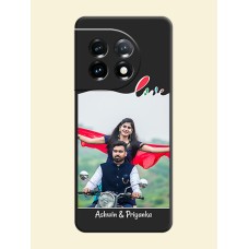 Fall in Love Pattern with Picture on Photo on Space Black Soft Matte Mobile Case - OnePlus 11 5G