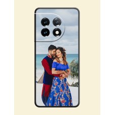 Full Single Pic Upload On Space Black Personalized Soft Matte Phone Covers -Oneplus 11 5G