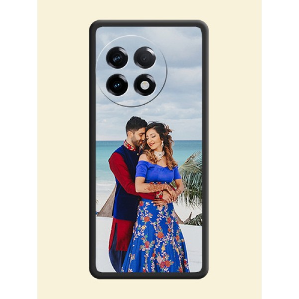Full Single Pic Upload On Space Black Personalized Soft Matte Phone Covers -Oneplus 11R 5G Full Single Pic Upload On Space Black Personalized Soft Matte Phone Covers -Oneplus 11R 5G