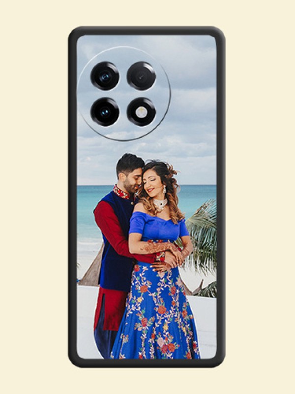 Full Single Pic Upload On Space Black Personalized Soft Matte Phone Covers -Oneplus 11R 5G