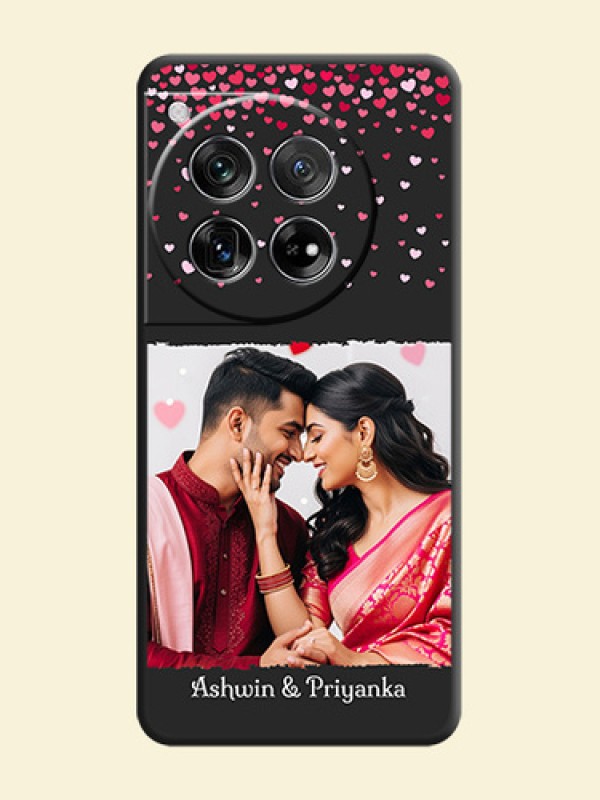 Fall in Love with Your Partner on Photo On Space Black Custom Soft Matte Mobile Back Cover - OnePlus 12 5G