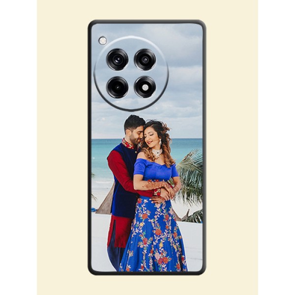 Full Single Pic Upload On Space Black Personalized Soft Matte Phone Covers - OnePlus 12R 5G Full Single Pic Upload On Space Black Personalized Soft Matte Phone Covers - OnePlus 12R 5G