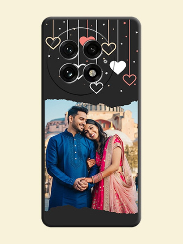 Love Hangings with Splash Wave Picture On Space Black Custom Soft Matte Mobile Back Cover - OnePlus 13 5G