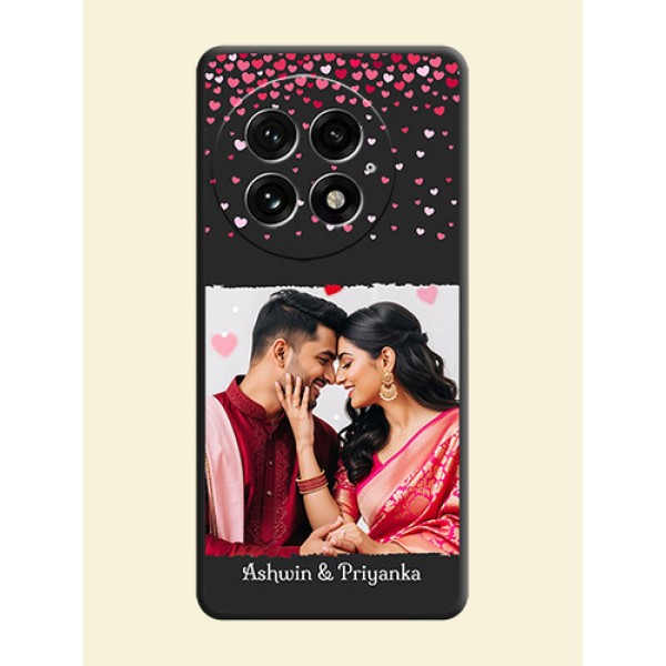 Fall in Love with Your Partner on Photo On Space Black Custom Soft Matte Mobile Back Cover - OnePlus 13 5G Fall in Love with Your Partner on Photo On Space Black Custom Soft Matte Mobile Back Cover - OnePlus 13 5G