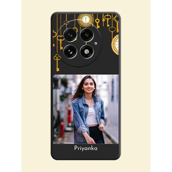 Decorative Design with Text On Space Black Custom Soft Matte Mobile Back Cover - OnePlus 13 5G Decorative Design with Text On Space Black Custom Soft Matte Mobile Back Cover - OnePlus 13 5G