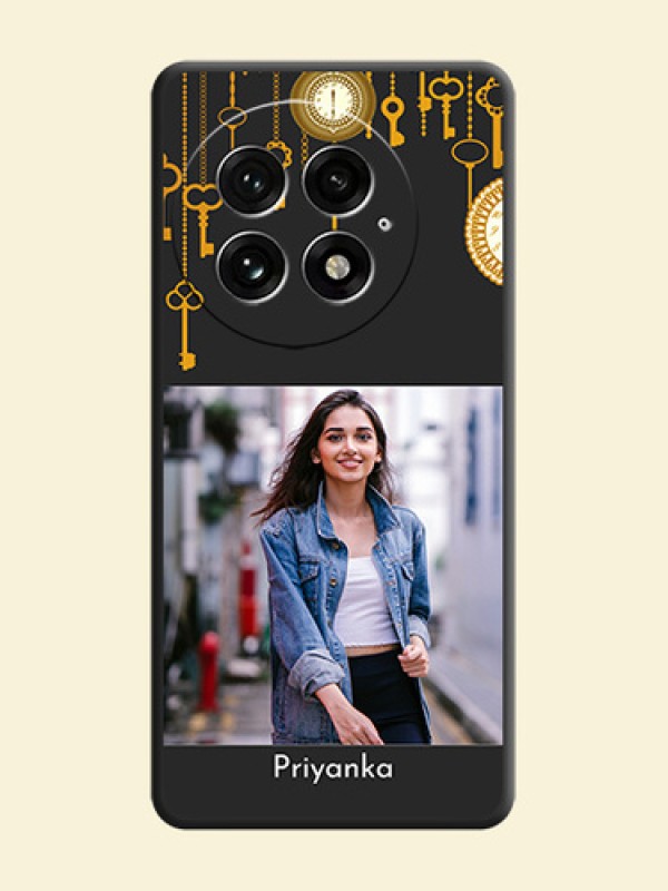 Decorative Design with Text On Space Black Custom Soft Matte Mobile Back Cover - OnePlus 13 5G
