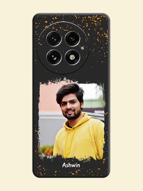 Spray Free Design on Photo On Space Black Custom Soft Matte Mobile Back Cover - OnePlus 13 5G