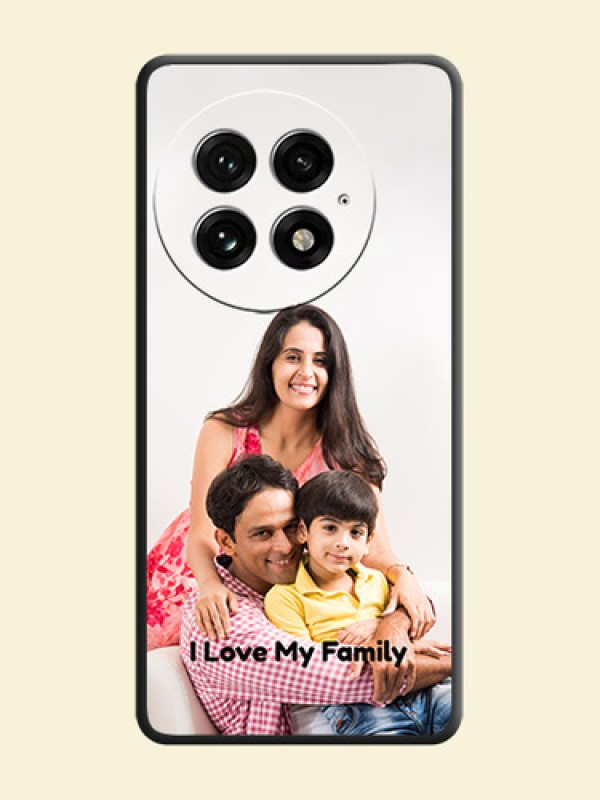 Full Single Pic Upload With Text On Space Black Custom Soft Matte Mobile Back Cover - OnePlus 13 5G