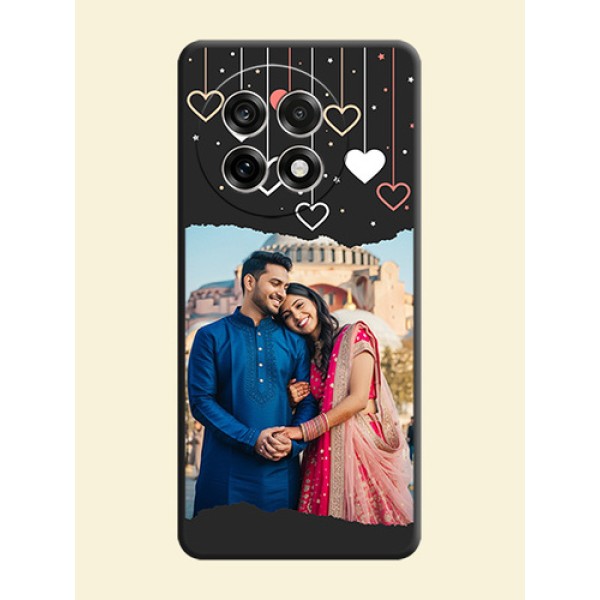 Love Hangings with Splash Wave Picture On Space Black Custom Soft Matte Mobile Back Cover - OnePlus 13R 5G