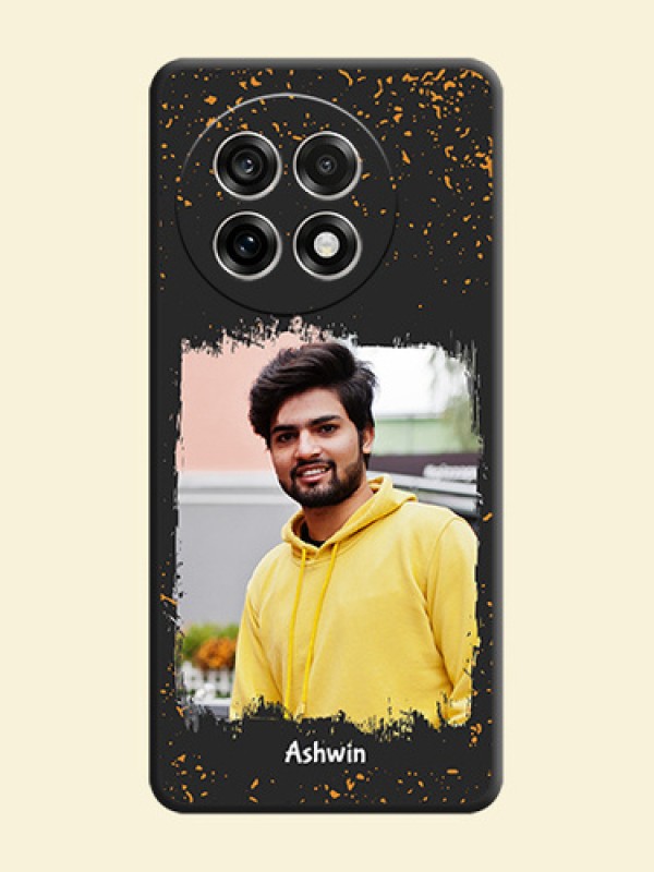 Spray Free Design on Photo On Space Black Custom Soft Matte Mobile Back Cover - OnePlus 13R 5G