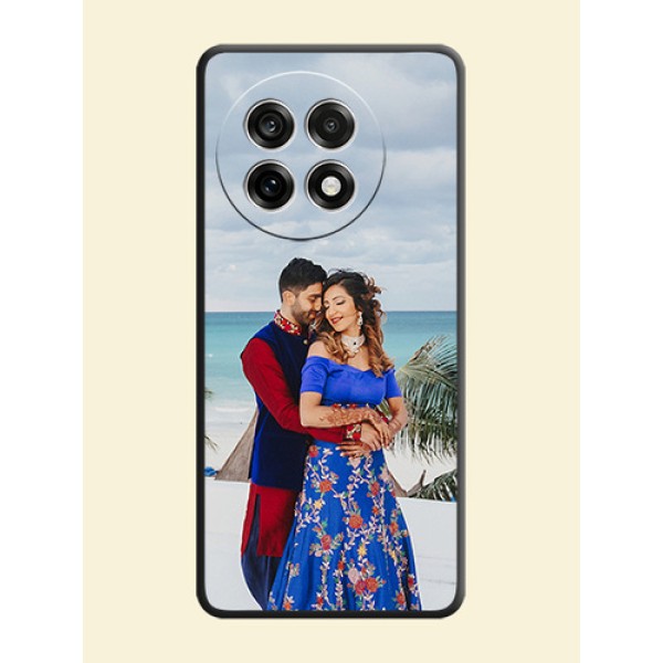 Full Single Pic Upload On Space Black Custom Soft Matte Mobile Back Cover - OnePlus 13R 5G Full Single Pic Upload On Space Black Custom Soft Matte Mobile Back Cover - OnePlus 13R 5G