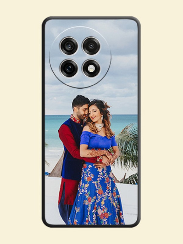 Full Single Pic Upload On Space Black Custom Soft Matte Mobile Back Cover - OnePlus 13R 5G