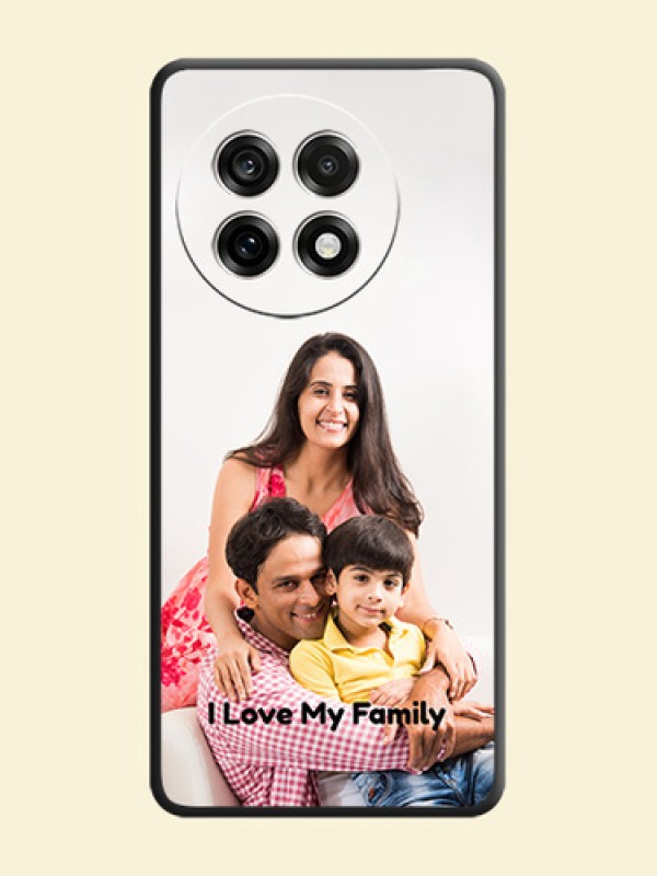 Full Single Pic Upload With Text On Space Black Custom Soft Matte Mobile Back Cover - OnePlus 13R 5G