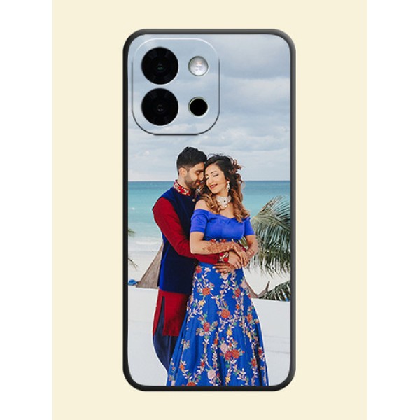 Full Single Pic Upload On Space Black Custom Soft Matte Mobile Back Cover - OnePlus 13s 5G Full Single Pic Upload On Space Black Custom Soft Matte Mobile Back Cover - OnePlus 13s 5G
