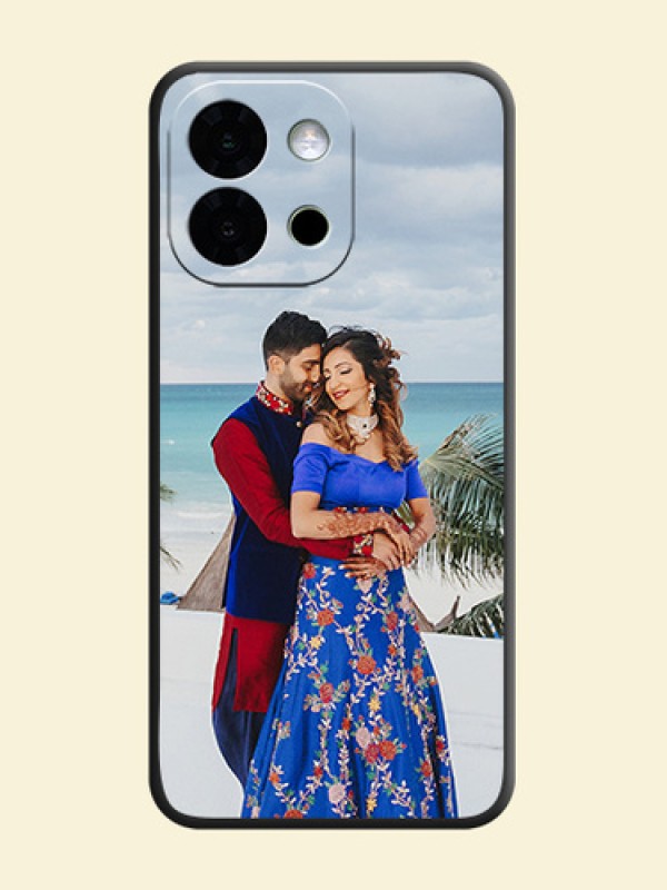 Full Single Pic Upload On Space Black Custom Soft Matte Mobile Back Cover - OnePlus 13s 5G