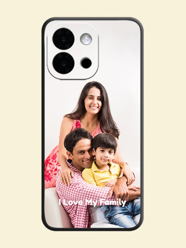 Full Single Pic Upload With Text On Space Black Custom Soft Matte Mobile Back Cover - OnePlus 13s 5G