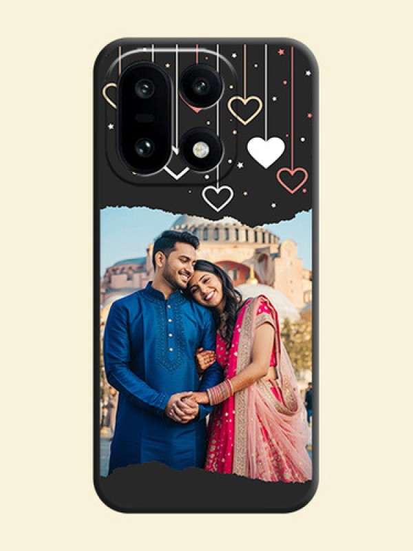 Love Hangings with Splash Wave Picture On Space Black Custom Soft Matte Mobile Back Cover - OnePlus 15 5G