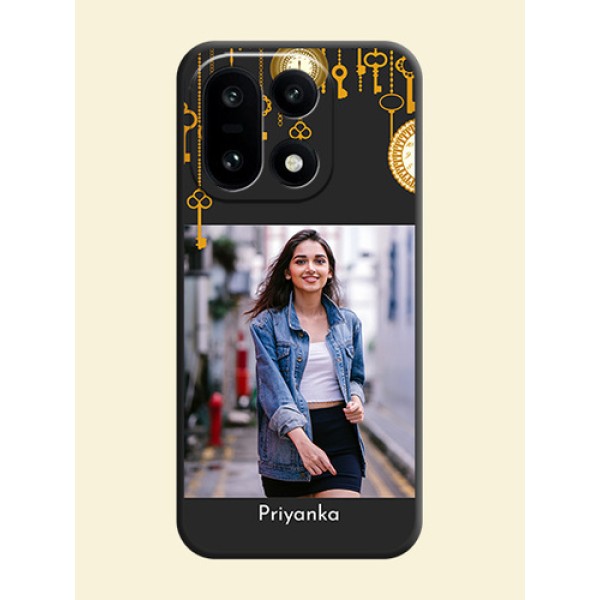 Decorative Design with Text On Space Black Custom Soft Matte Mobile Back Cover - OnePlus 15 5G Decorative Design with Text On Space Black Custom Soft Matte Mobile Back Cover - OnePlus 15 5G