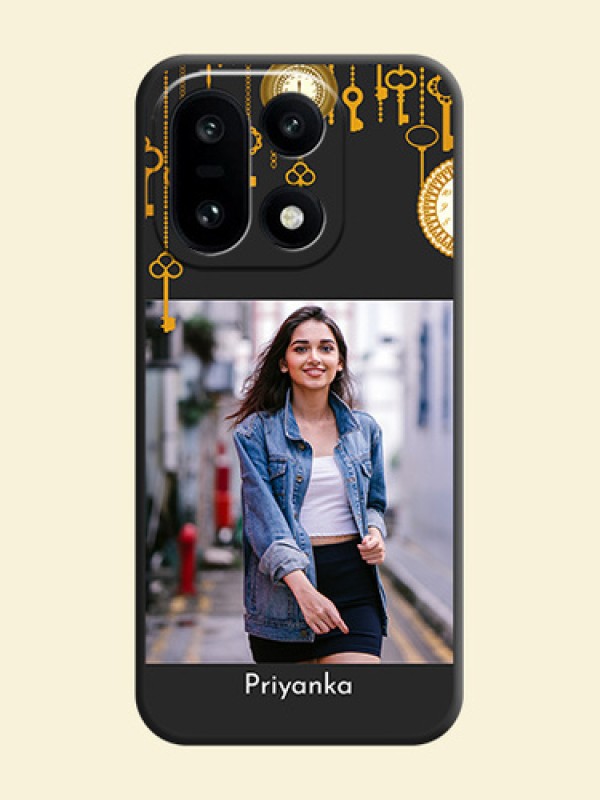 Decorative Design with Text On Space Black Custom Soft Matte Mobile Back Cover - OnePlus 15 5G