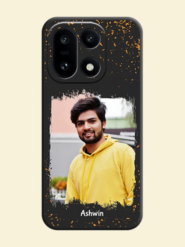 Spray Free Design on Photo On Space Black Custom Soft Matte Mobile Back Cover - OnePlus 15 5G