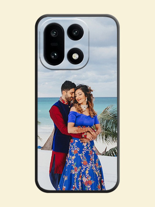 Full Single Pic Upload On Space Black Custom Soft Matte Mobile Back Cover - OnePlus 15 5G