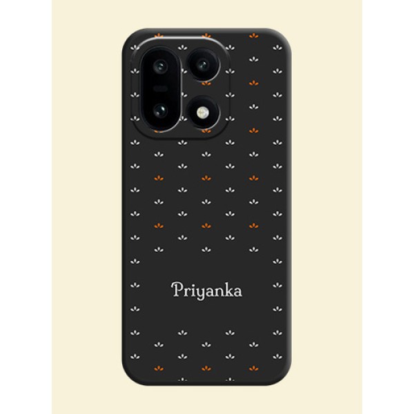 Simple Pattern With Custom Text On Space Black Custom Soft Matte Mobile Back Cover - OnePlus 15 5G Simple Pattern With Custom Text On Space Black Custom Soft Matte Mobile Back Cover - OnePlus 15 5G