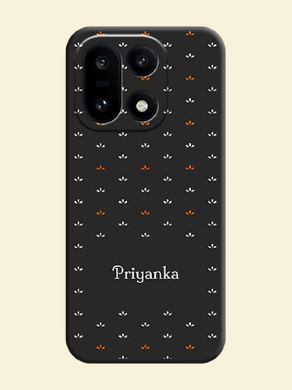 Simple Pattern With Custom Text On Space Black Custom Soft Matte Mobile Back Cover - OnePlus 15 5G