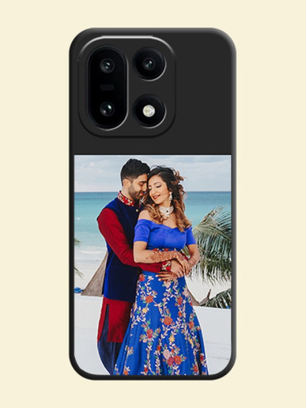 Image Upload With Space Black Color On Custom Soft Matte Mobile Back Cover - OnePlus 15 5G