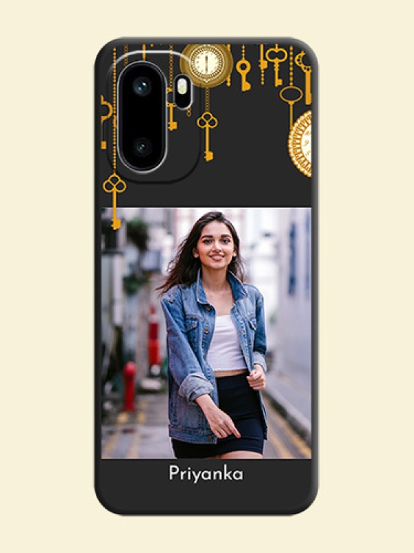 Decorative Design with Text On Space Black Custom Soft Matte Mobile Back Cover - OnePlus 15R 5G