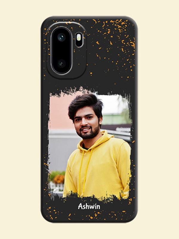Spray Free Design on Photo On Space Black Custom Soft Matte Mobile Back Cover - OnePlus 15R 5G