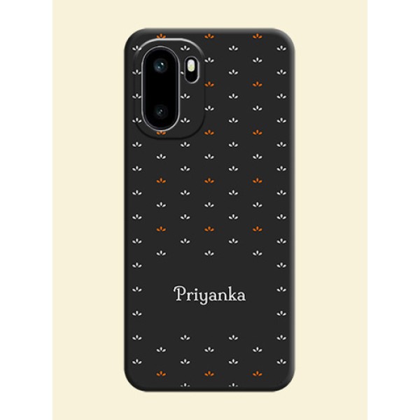Simple Pattern With Custom Text On Space Black Custom Soft Matte Mobile Back Cover - OnePlus 15R 5G Simple Pattern With Custom Text On Space Black Custom Soft Matte Mobile Back Cover - OnePlus 15R 5G