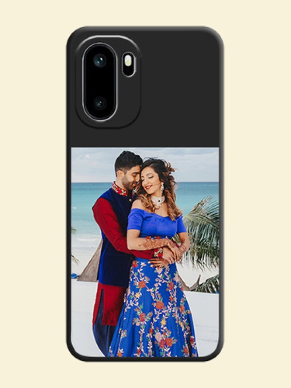 Image Upload With Space Black Color On Custom Soft Matte Mobile Back Cover - OnePlus 15R 5G