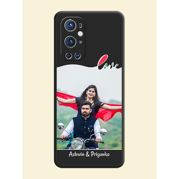 Fall in Love Pattern with Picture on Photo on Space Black Soft Matte Mobile Case - Oneplus 9 Pro 5G Fall in Love Pattern with Picture on Photo on Space Black Soft Matte Mobile Case - Oneplus 9 Pro 5G