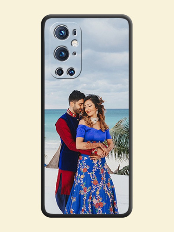 Full Single Pic Upload On Space Black Personalized Soft Matte Phone Covers -Oneplus 9 Pro 5G