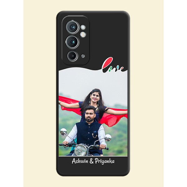 Fall in Love Pattern with Picture on Photo on Space Black Soft Matte Mobile Case - OnePlus 9RT 5G Fall in Love Pattern with Picture on Photo on Space Black Soft Matte Mobile Case - OnePlus 9RT 5G