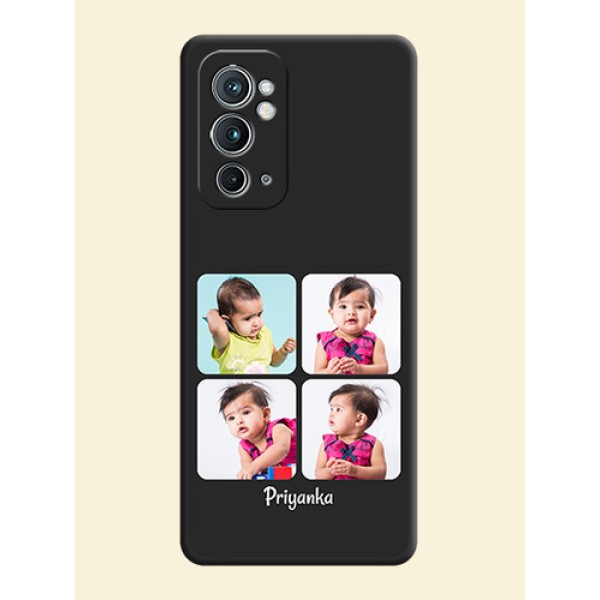 Floral Art with 6 Image Holder on Photo on Space Black Soft Matte Mobile Case - OnePlus 9RT 5G Floral Art with 6 Image Holder on Photo on Space Black Soft Matte Mobile Case - OnePlus 9RT 5G