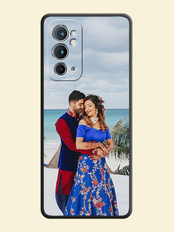 Full Single Pic Upload On Space Black Personalized Soft Matte Phone Covers -Oneplus 9Rt 5G