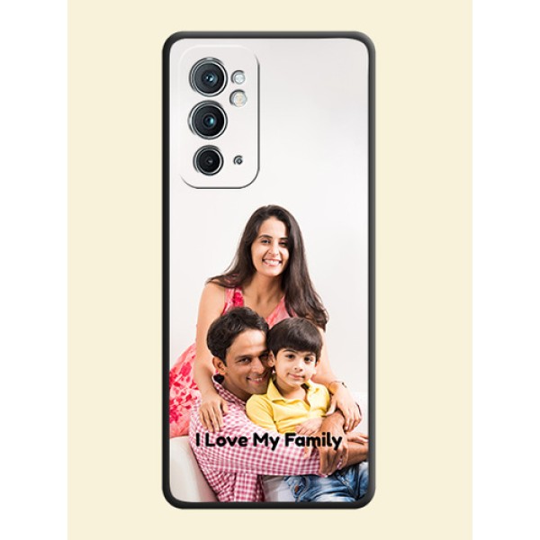 Full Single Pic Upload With Text On Space Black Personalized Soft Matte Phone Covers -Oneplus 9Rt 5G Full Single Pic Upload With Text On Space Black Personalized Soft Matte Phone Covers -Oneplus 9Rt 5G
