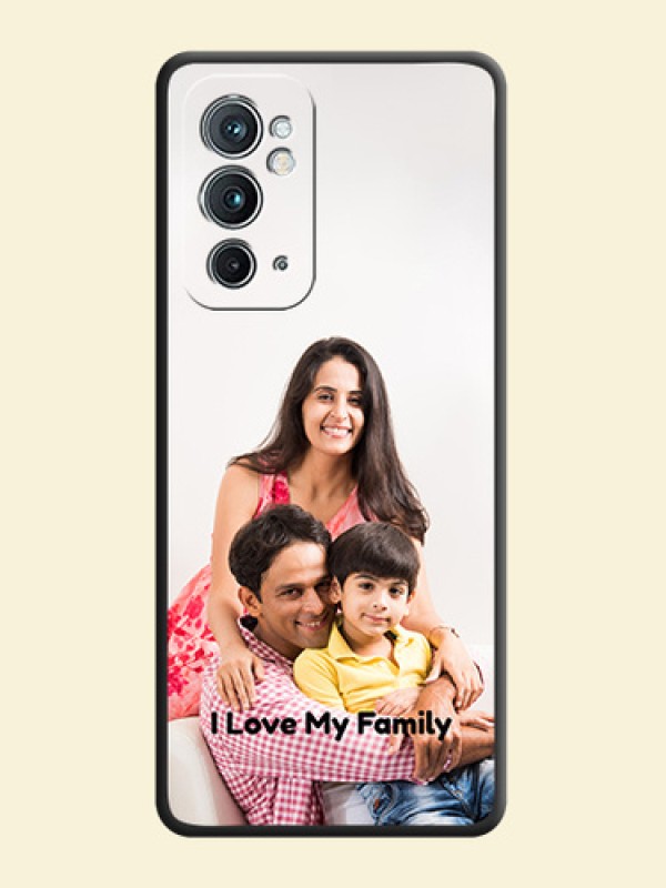 Full Single Pic Upload With Text On Space Black Personalized Soft Matte Phone Covers -Oneplus 9Rt 5G