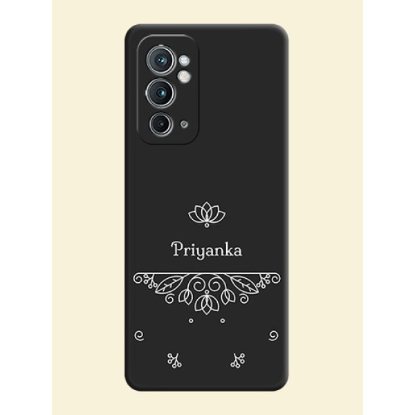 Lotus Garden Custom Text On Space Black Personalized Soft Matte Phone Covers -Oneplus 9Rt 5G Lotus Garden Custom Text On Space Black Personalized Soft Matte Phone Covers -Oneplus 9Rt 5G