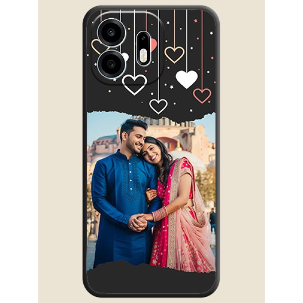 Love Hangings with Splash Wave Picture On Space Black Custom Soft Matte Mobile Back Cover - OnePlus N6 5G Love Hangings with Splash Wave Picture On Space Black Custom Soft Matte Mobile Back Cover - OnePlus N6 5G