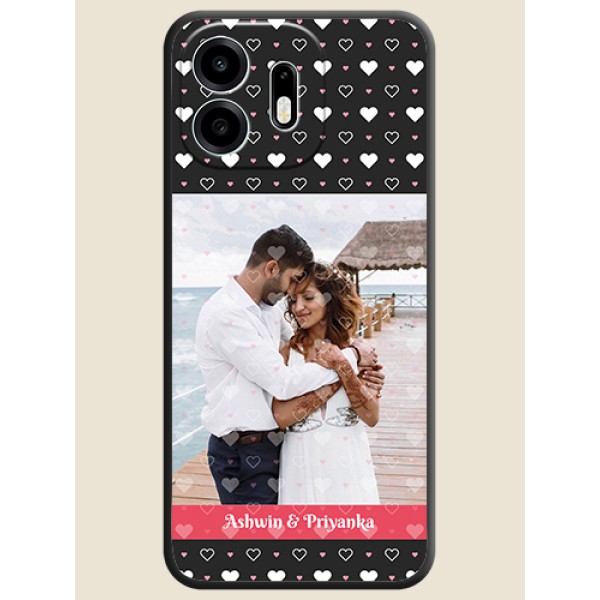 White Color Love Symbols with Text Design on Photo On Space Black Custom Soft Matte Mobile Back Cover - OnePlus N6 5G White Color Love Symbols with Text Design on Photo On Space Black Custom Soft Matte Mobile Back Cover - OnePlus N6 5G
