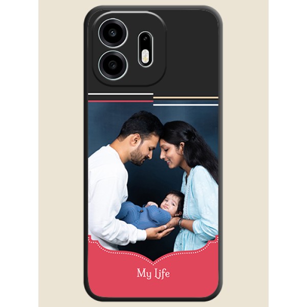 Classic Plain Design with Name On Space Black Custom Soft Matte Mobile Back Cover - OnePlus N6 5G Classic Plain Design with Name On Space Black Custom Soft Matte Mobile Back Cover - OnePlus N6 5G